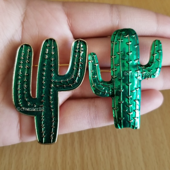 2 for $8 Cactus Enamel Pin Brooch - You Choose! - Picture 4 of 6